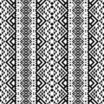 Vertical Tribal aztec pattern texture design background Illustrazione stock