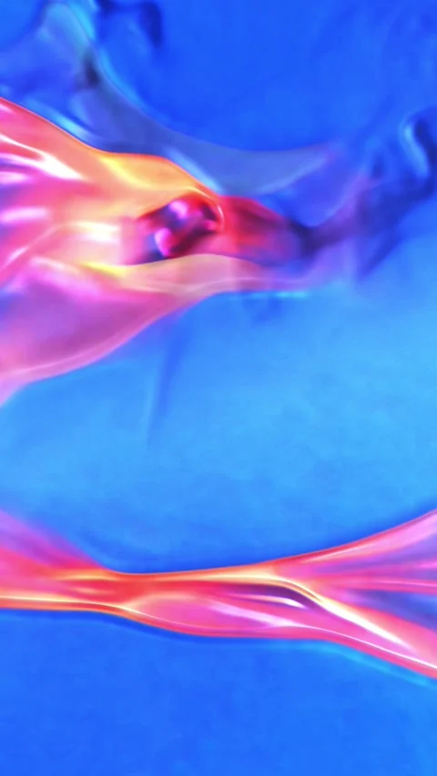 Vertical Tropical Liquid Paint Flow Abstract 4K Loop Stock Footage 325813391