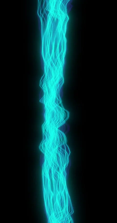 Vertical Turquoise Neon Wave Motion Видео 327066021
