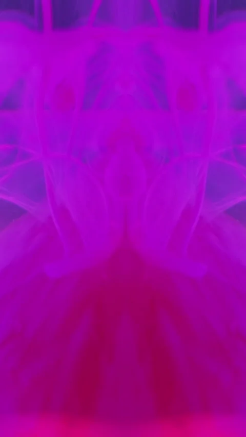 Vertical Underwater smoke background ink pink pyramid flow Video stock 266765869