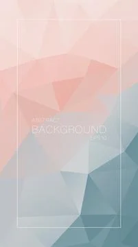 Vertical vector background. Pink to gray triangles. Stock Illustration