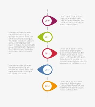 Vertical vectror timeline infographic Stock Illustration