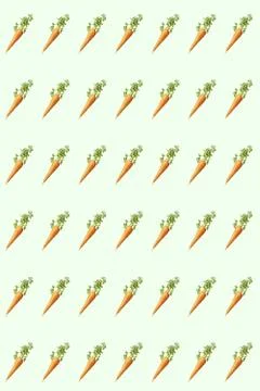 Vertical vegetables pattern from natural carrots. Foto stock