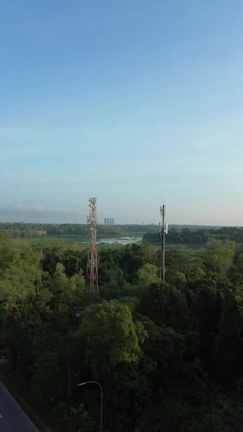 Vertical Veins of Connectivity: Integrating Advanced Telecommunication Acro.. Video stock 337243812