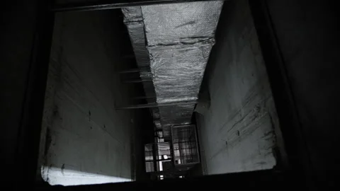 Vertical Ventilation Shaft Inside Unfinished Building Stock Footage 327811943