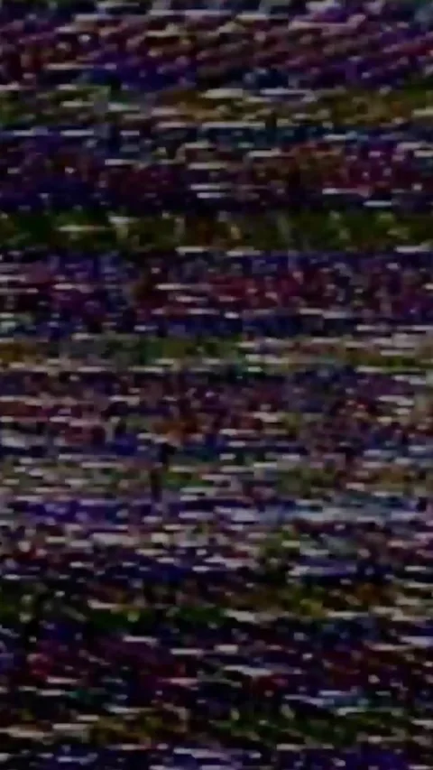 Vertical VHS Glitch Effect Eject Text Overlay Stock Footage 327300505