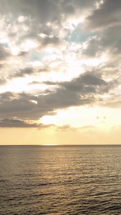 Vertical Video: Above the Dramatic Seascape - Aerial Perspective of the Stock Footage 245225278