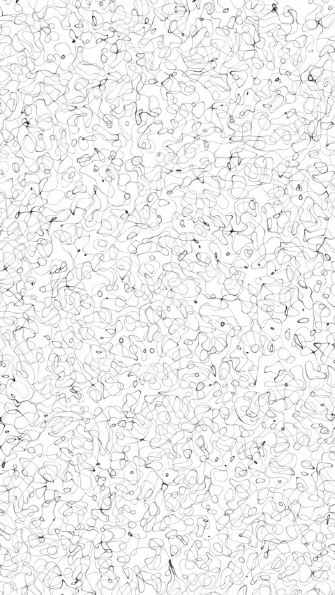 Vertical Video Of Abstract Black Squiggly Lines Stock Footage 345372847