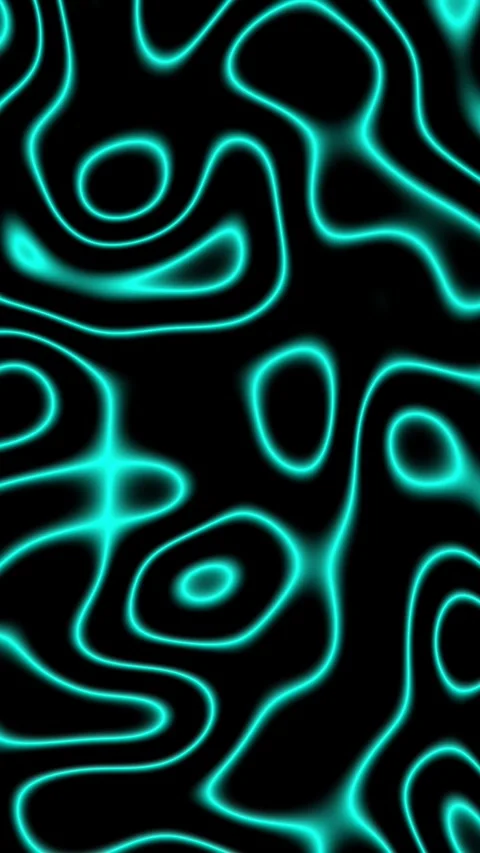 Vertical Video Of Abstract Cyan Plasma Lines Stock Footage 345372793