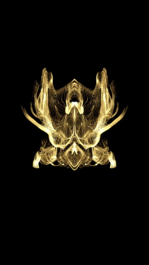 VERTICAL VIDEO, Abstract gold particles moving background. Stock Footage 255487143