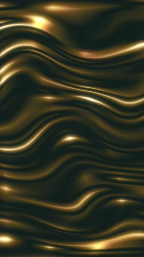 Vertical video of abstract golden waves flowing smoothly 스톡 동영상 335381297
