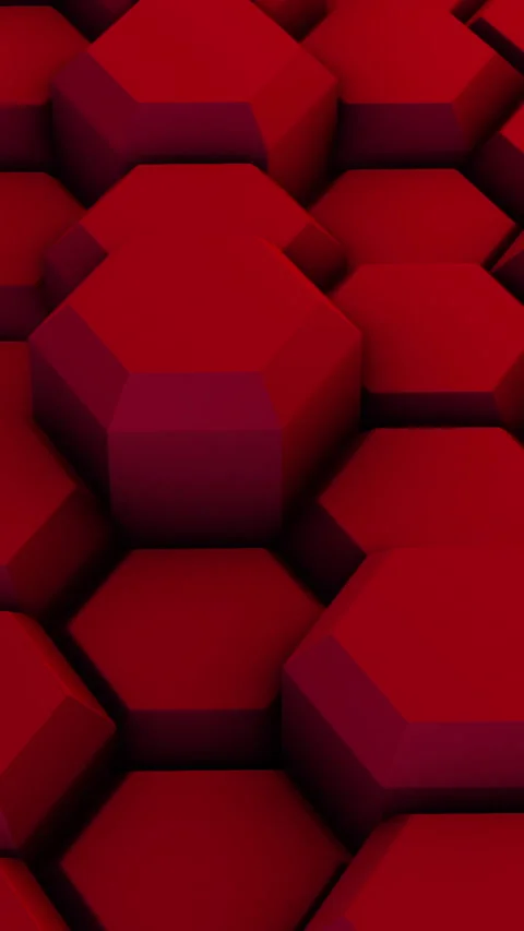 VERTICAL VIDEO:  Abstract Hexagon Geometric Surface Stock Footage 266018784