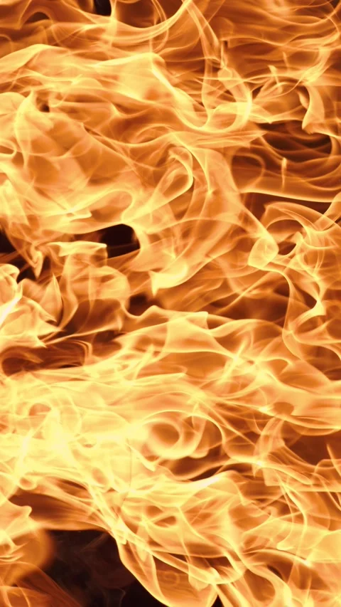 Vertical video Abstract orange fire flames background texture. Stock Footage 335471595