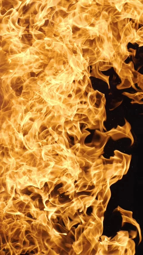 Vertical video Abstract orange fire flames background texture. Stock Footage 339572902
