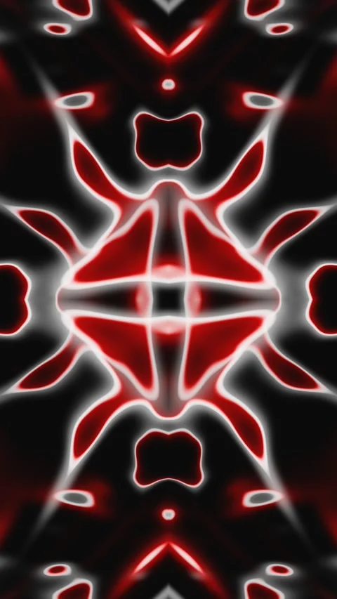 Vertical video abstract psychedelic evil horns vj loop animation Stock Footage 257216676