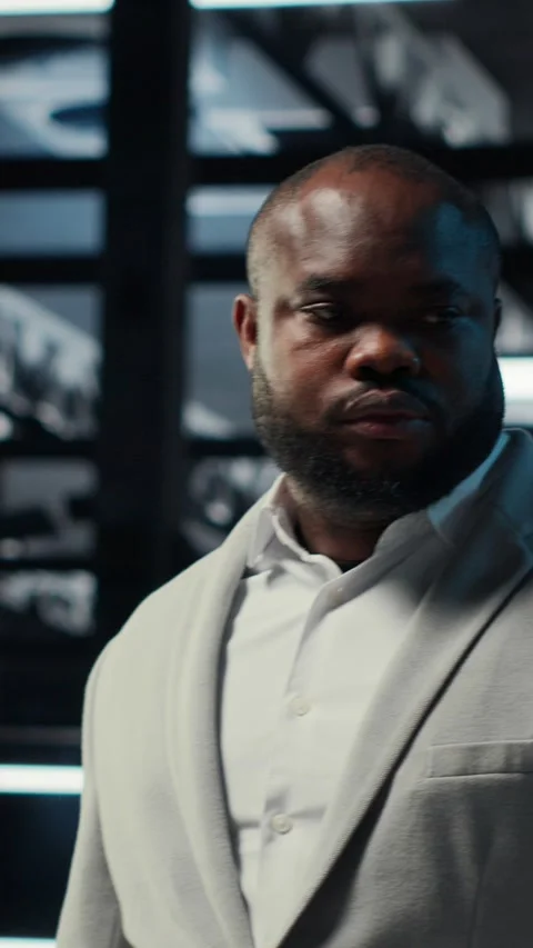 Vertical video Admin working in high tech server hub Stock Footage 311546599