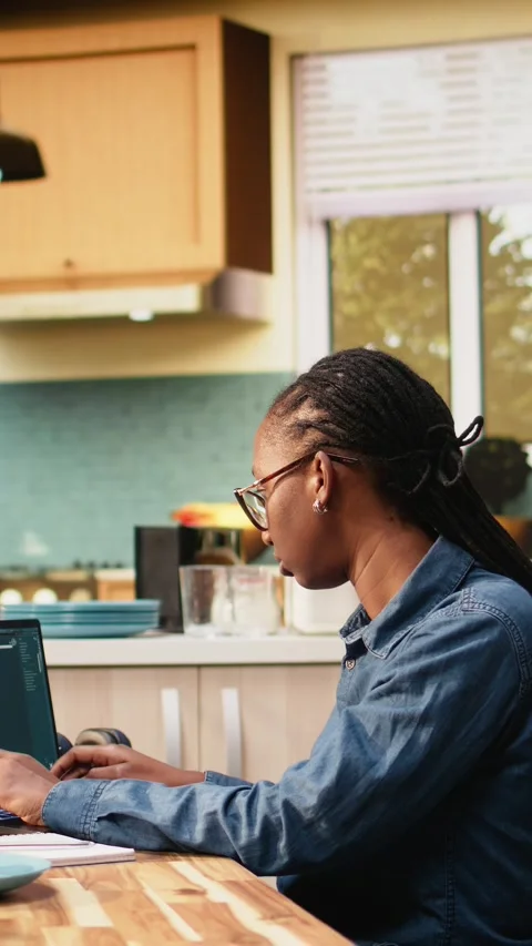 Vertical Video AI-powered assistant generating images from prompts Stock Footage 344529643