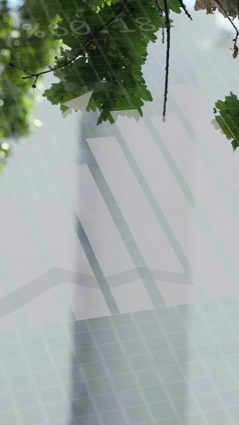 Vertical video: ANALYSING DATA header appearing HUD data flowing over wall and Stock Footage 334792692