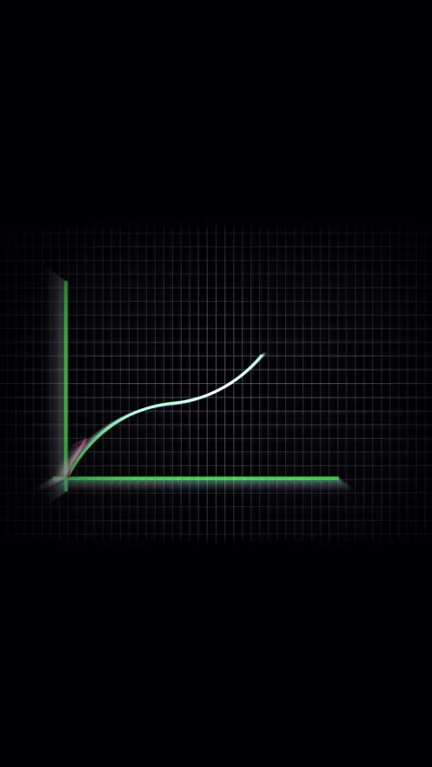 Vertical video animated growth chart exponential success business data tech.. Stock Footage 321630114