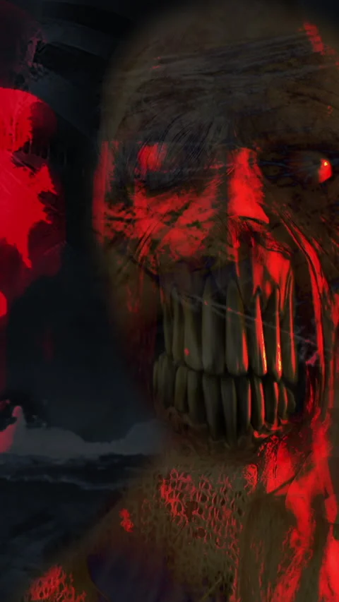 Vertical video - animation with devilish characters and monsters Vídeos de archivo 231968559