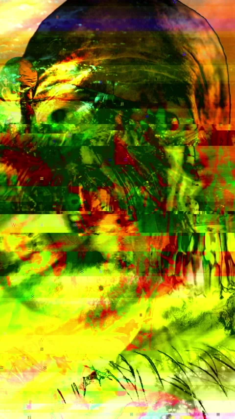 Vertical video animation - Digital Tv Bad Signal Transmission ,Noise, Static Stock Footage 222906783