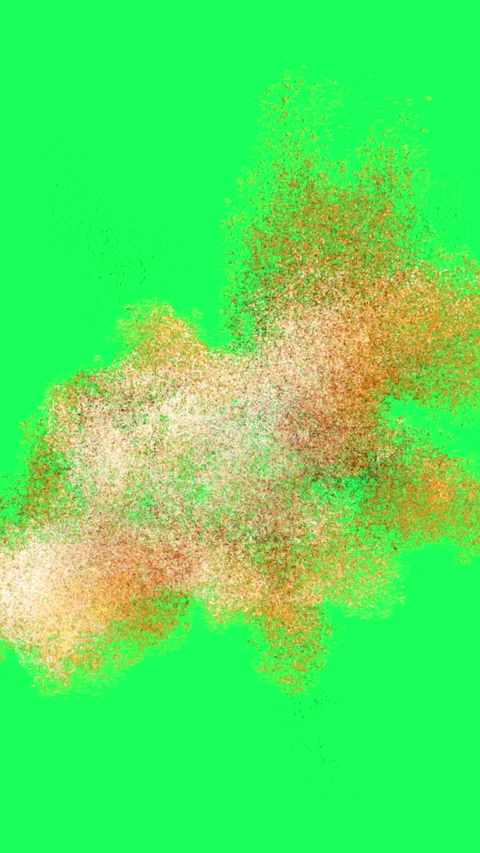 Vertical video animation of  Fire Ball Explosion on green screen Video stock 232659408