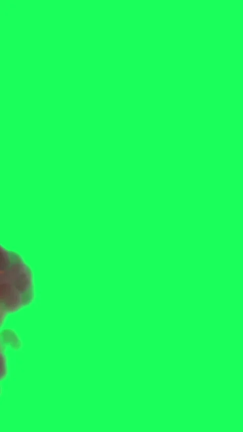 Vertical video animation of  Fire Ball Explosion on green screen Video stock 232659864