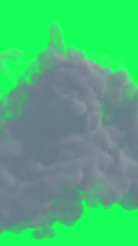 Vertical video - animation of Fire Ball Explosion on green screen. Video stock 232768544