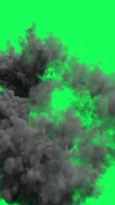 Vertical video - animation of Fire Ball Explosion on green screen. Video stock 232769327