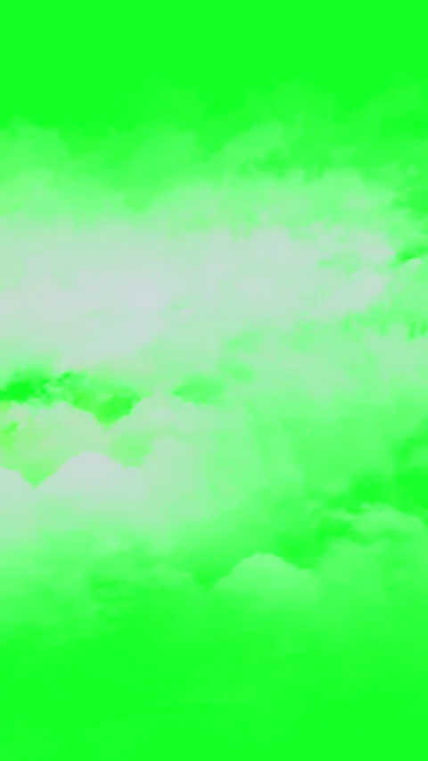 Vertical video animation - Flying Through The Clouds On The Green Screen Back Stock Footage 222908297