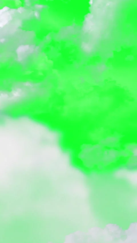 Vertical video animation - Flying Through The Clouds On The Green Screen Back Stock Footage 222991571