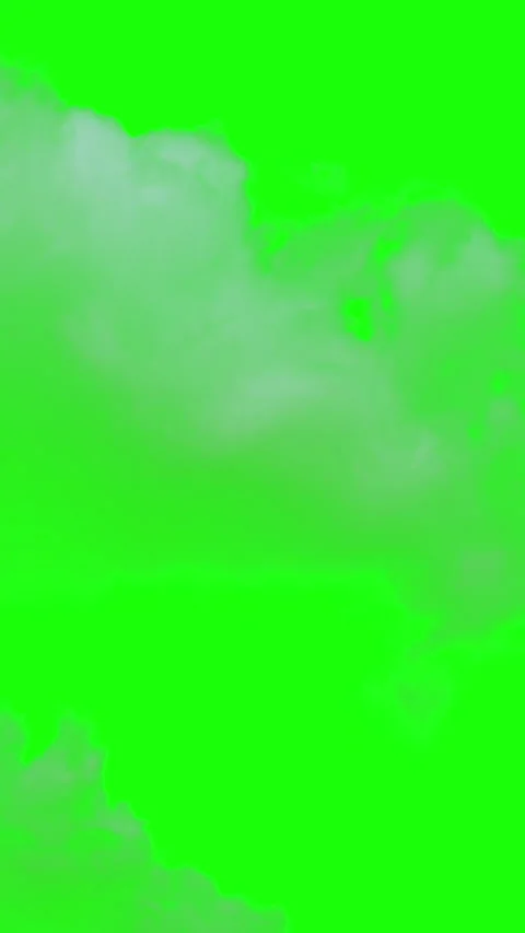 Vertical video animation - Flying Through The Clouds On The Green Screen Back Stock Footage 224032666