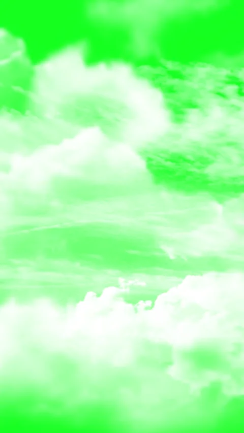 Vertical video animation - Flying Through The Clouds On The Green Screen Ba.. Stock Footage 266919186
