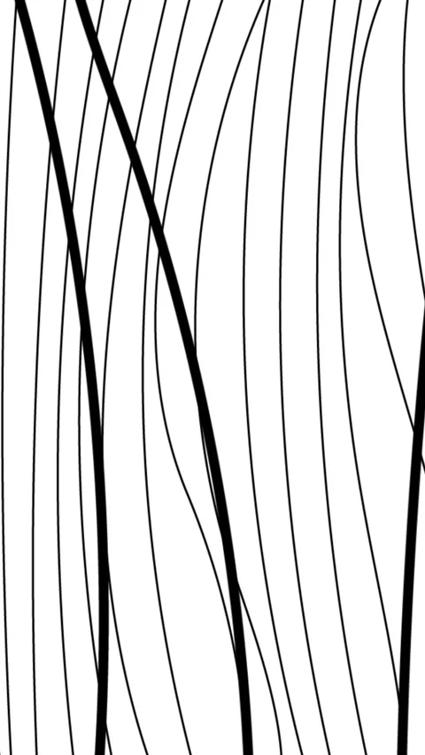 Vertical video - animation  of moving vertical black Lines on white Stock Footage 231853347