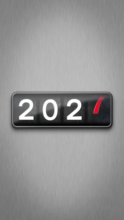 Vertical video animation of a rotating odometer. Video stock 345021419