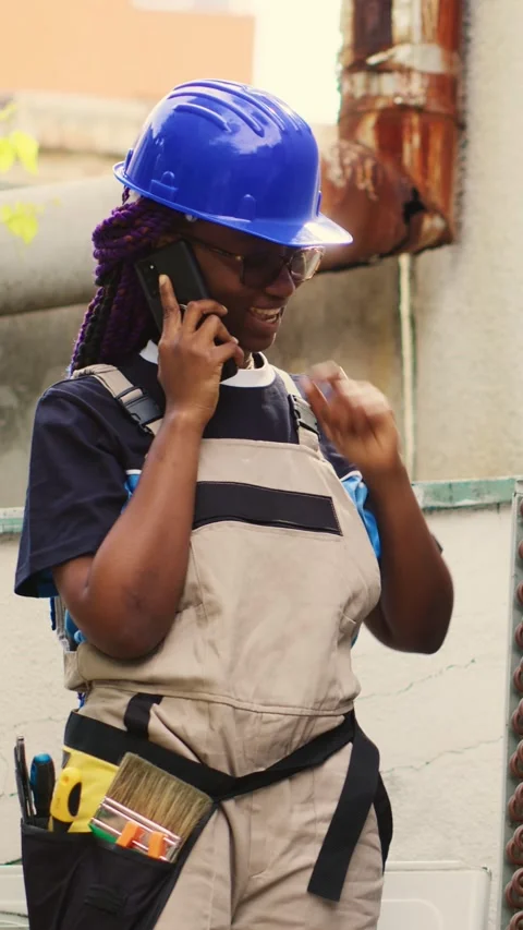 Vertical video Apprentice asking master for advice Stock Footage 244862994