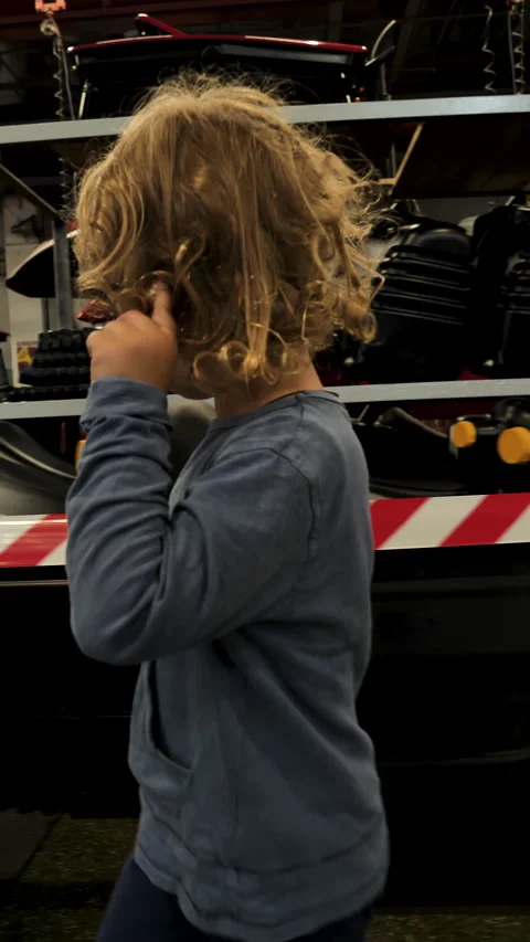 Vertical video. The assembly line is separated by the white-red line. Stock Footage 277762905