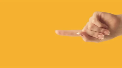 Vertical video attention gesture finger pointing Stock Footage 234644896