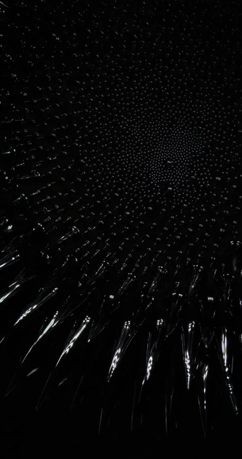 Vertical video background, magnetic substance. Magnetic fluid. Ferrofluid. Black Stock Footage 291709590