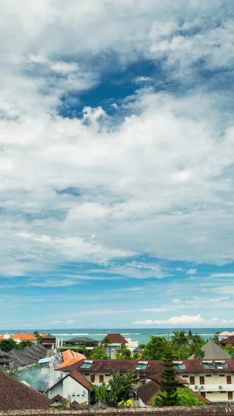 Vertical video - Bali Sky Timelapse Stock Footage 280153770