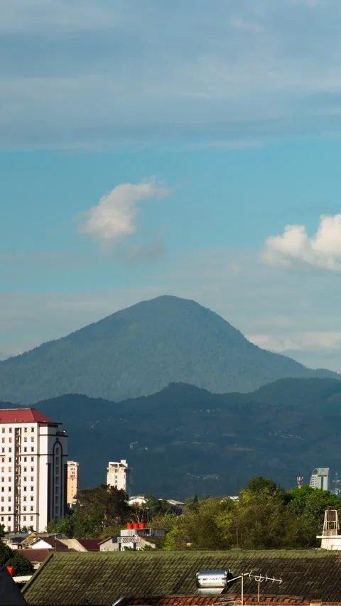 Vertical video - Bandung Clouds Timelapse Stock Footage 284621764