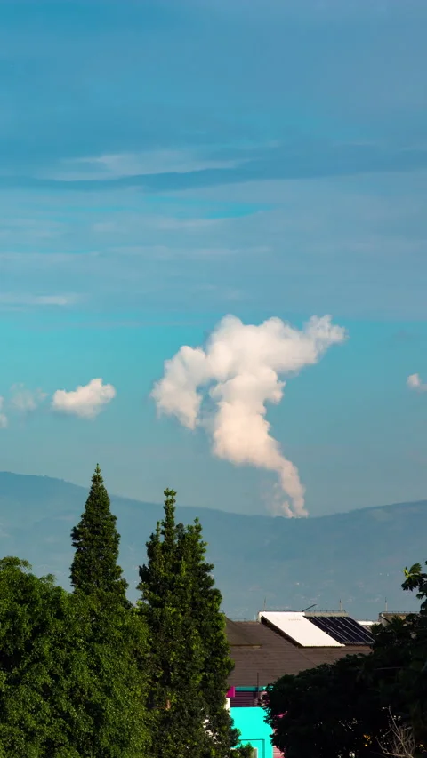 Vertical video - Bandung Clouds Timelapse Stock Footage 284621784