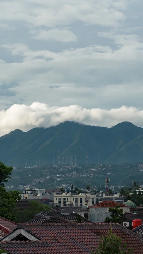 Vertical video - Bandung Clouds Timelapse Stock Footage 304901584