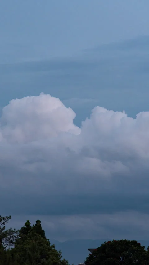 Vertical video - Bandung Clouds Timelapse Stock Footage 304901623