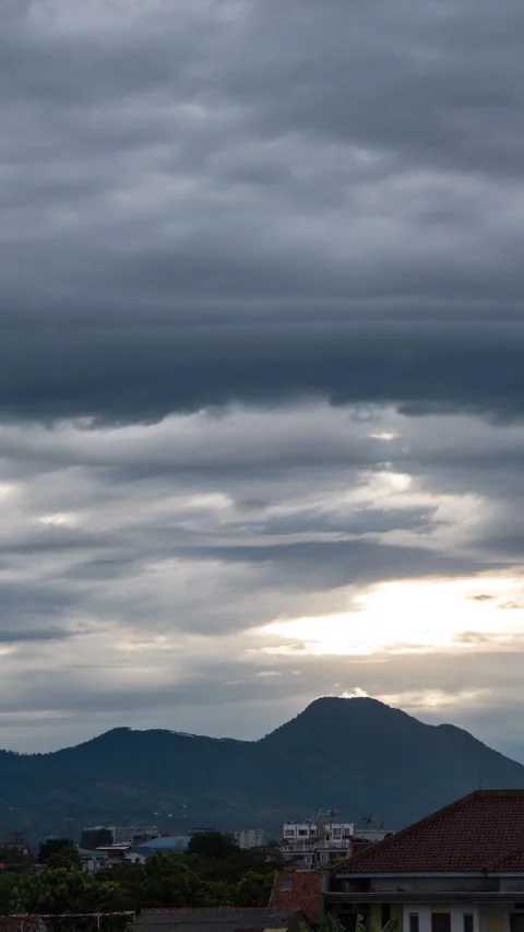 Vertical video - Bandung Clouds Timelapse Stock Footage 306086490