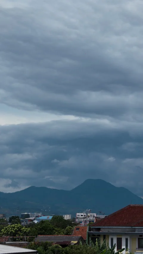 Vertical video - Bandung Clouds Timelapse Stock Footage 306086751