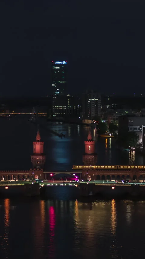 Vertical Video of Berlin, Germany, Vertical Aerial View Shot Stock Footage 311062218