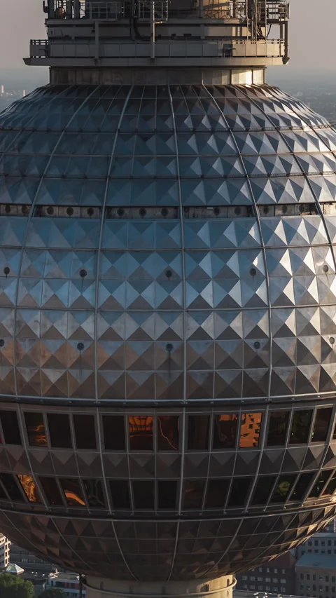 Vertical Video of Berlin, Germany, Vertical Aerial View Shot Video stock 311062591