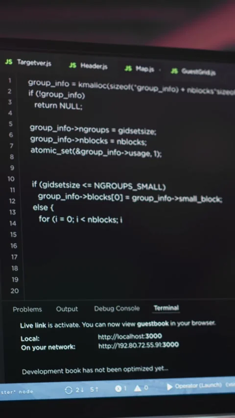 Vertical Video Black system administrator creating a software with programming Stock Footage 308706706