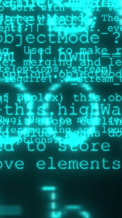 Vertical video - Blocks of abstract program code are written and moved in t.. Stock Footage 224031578